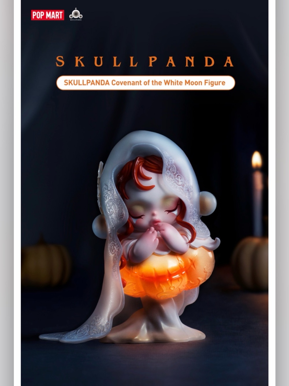Authentic SKULLPANDA Covenant of the White Moon Figure - Light Up - Halloween